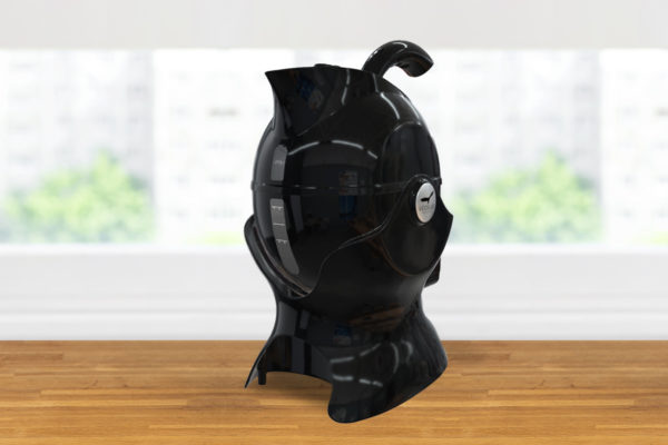 3 quarter turn view of the all black Uccello Kettle