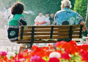 Couple Elderly in Nature