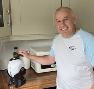 Gerard Tracey with his Uccello Kettle